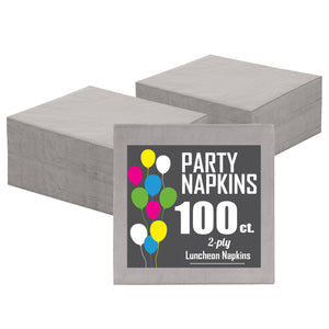 Silver Luncheon Napkins | 100 Count