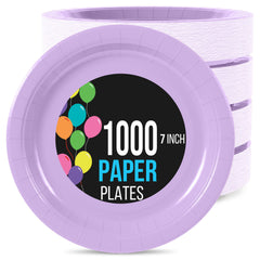7 In. Lavender Paper Plates | 1000 Count