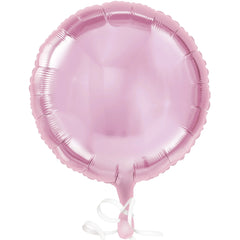 New Pink Metallic Round Foil Balloon - 18 Inch - Pack of 4