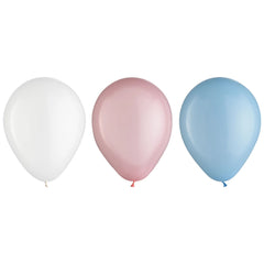 Gender Reveal 5-Inch Latex Balloons - 25-ct - Case of 72