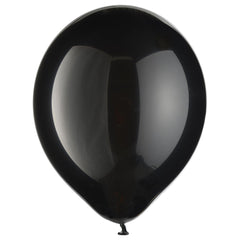 Elegant Black Latex Balloons - 15-ct - Case of 8