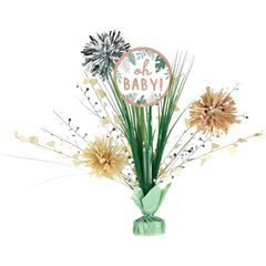 Jungle Theme Oh Baby Tinsel Spray Centerpiece for Baby Showers - Pack of 6