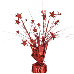 Stunning Red Metallic Foil Spray Centerpiece - 12-Inch - Case of 72