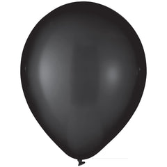 Black Luxaire Premium Latex Balloons, 12 inch, 25-ct - Case of 48