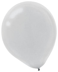 Silver Pearl Latex Balloons, 12-inch, 15-ct - Case of 72