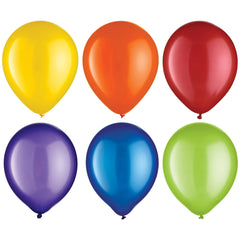 12-inch Assorted Pearl Latex Balloons - 10-ct - Pack of 12