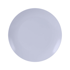 10 In. Chambray Blue Plastic Plates | 40 Count