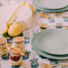 8 In. Eucalyptus Plastic Plates | 40 Count