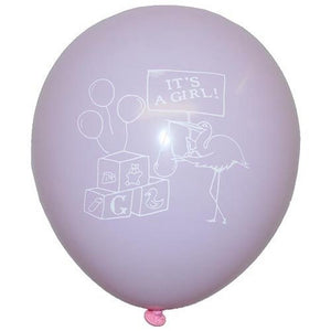 12 In. "It's a Girl" Latex Balloons | 50 Count