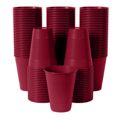12 Oz. | Burgundy Plastic Cups | 600 Count