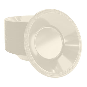 12 Oz. Ivory Plastic Bowls | 100 Count