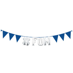 Pennant Banner, Royal Blue, 20-foot, 12-ct - Case of 96