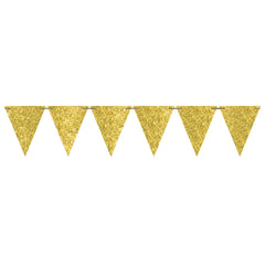 DIY Customizable Hanging Garland Banner, 20-foot, Gold - Case of 96