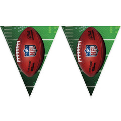 National Football League Pennant Garland Banner, Green/Brown, 12-foot - Case of 48