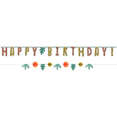 Jungle Theme Get Wild Birthday Banner Kit - 2 Pack - Case of 48