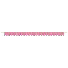 Disney Princess Once Upon A Time Happy Birthday Pennant Banner, Pink/Gold, 15-foot - Case of 72