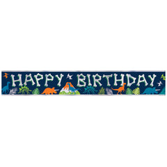 Dino-Mite Happy Birthday Banner - Pack of 12