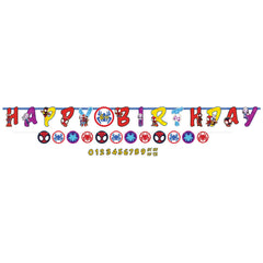 Marvel Spidey and Friends Jumbo Birthday Banner Kit - Case of 48
