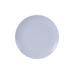 8 In. Chambray Blue Plastic Plates | 40 Count