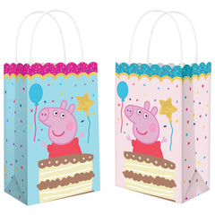 Peppa Pig Kraft Party Favor Bags - 8 Count - Case of 60