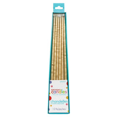 Metallic Wax Candles, Assorted, 10-inch, 12-ct - Case of 48