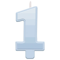 1st Birthday Wax Candle, 3-inch x 5-inch - Case of 72