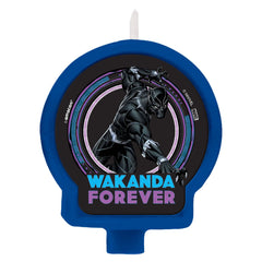 Disney Marvel Black Panther "Wakanda Forever" Candle, Blue/Purple, 3.5-inch - Case of 72