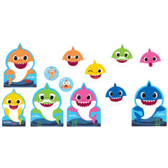 Baby Shark Cutouts, Multi-Colored, 13 inch, 12-ct - Case of 48