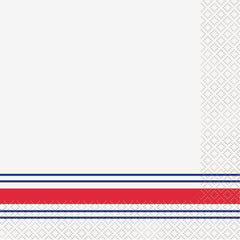 Peppy Patriotic Dinner Napkins | 80 Count