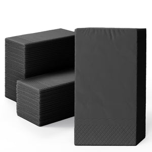 Black Guest Towel Napkins | 240 Count