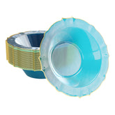 12 Oz. Peacock/Gold Petal Bowls | 40 Count