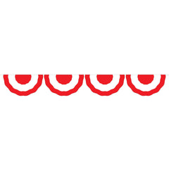 Canada Day Red and White Bunting Banner - 11 ft - Pack of 3