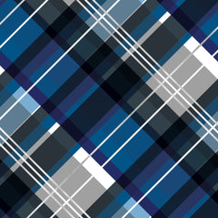 Classic Blue Plaid Gift Wrap Roll - Pack of 2