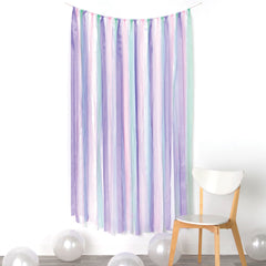 Deluxe Pastel Ribbon Backdrop for Kids Birthday Party - Pack of 3