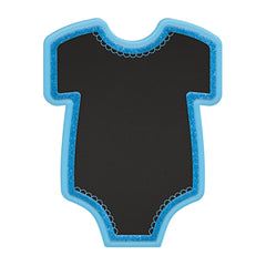 Baby Onesie Chalkboard Easel Sign, Assorted, 9-inch - Pack of 6