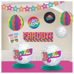 Good Vibes 70s Room Decorating Kit, 10-pc - Pack of 6