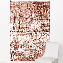 Rose Gold Sequin Scene Setter Backdrop, 6.6-inch - Case of 12