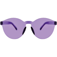 Purple Rimless Party Glasses - Pack of 6