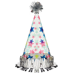 Modern Starry Cone Birthday Hat - Pack of 2