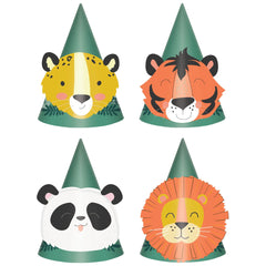 Wild Safari Cone Party Hats Multipack, 8-pk - Case of 36