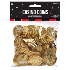 Dollar Coins, Gold, 144-ct, for Birthday/Party Favor/Poker - Case of 48