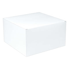 Elegant White Gift Box - 9 x 9 x 5 Inches - Pack of 4