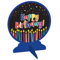 Vibrant Birthday Candle Table Centerpiece - Pack of 12