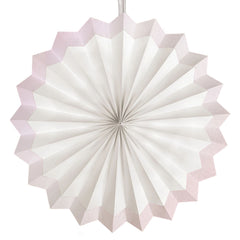 Elegant White Paper Parasol Fan Decoration, 5-pcs - Case of 72