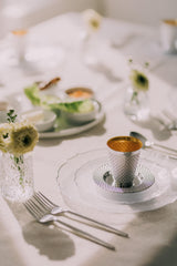 700 Piece Clear/Silver Petal Combo Set | Serves 100 Guests