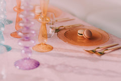 10 In. Rose/Gold Petal Plates | 120 Count