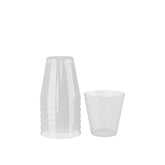 2 Oz. White Pearl Plastic Shot Glasses | 200 Count