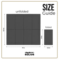 Black Guest Towel Napkins | 80 Count