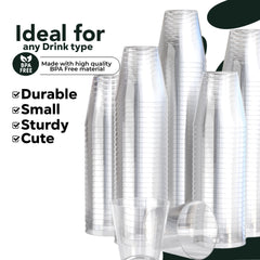 2 Oz. Clear Plastic Shot Glasses | 200 Count
