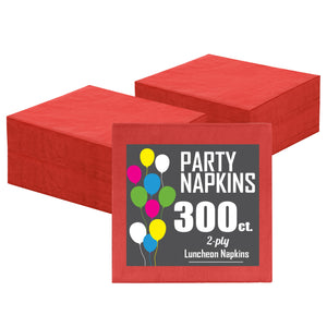Red Luncheon Napkins | 300 Count